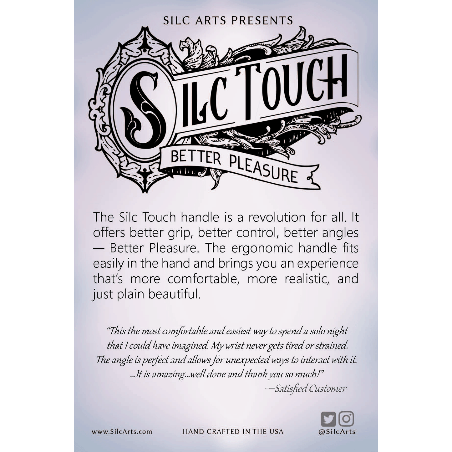 Silc Touch v2. - Ergonomic handle - Suction cup - Md