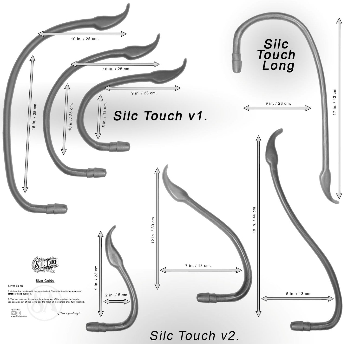 Silc Touch v2. - Ergonomic handle - Vac-U-Lock - Lg